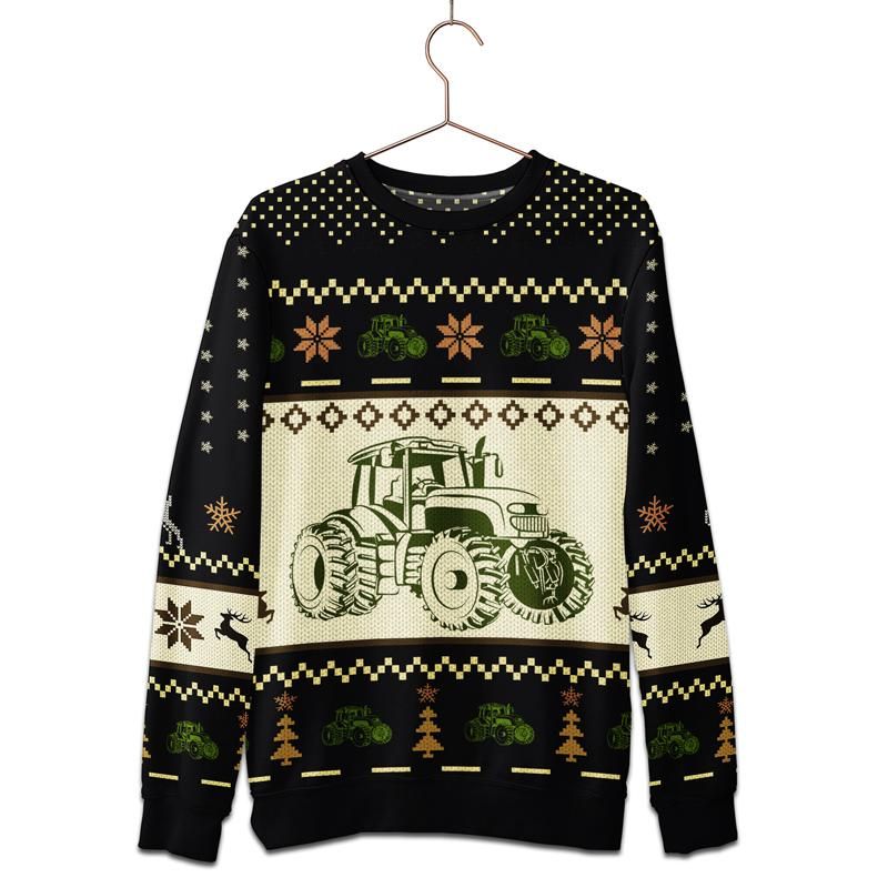 Christmas Tractor Ugly Christmas Sweater
