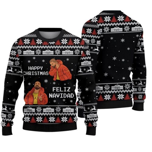 Drake Happy Christmas Feliz Navidad Ugly Christmas Sweater