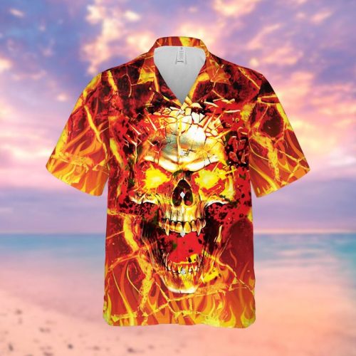 Bigbang Screaming Skull Hawaiian Shirt