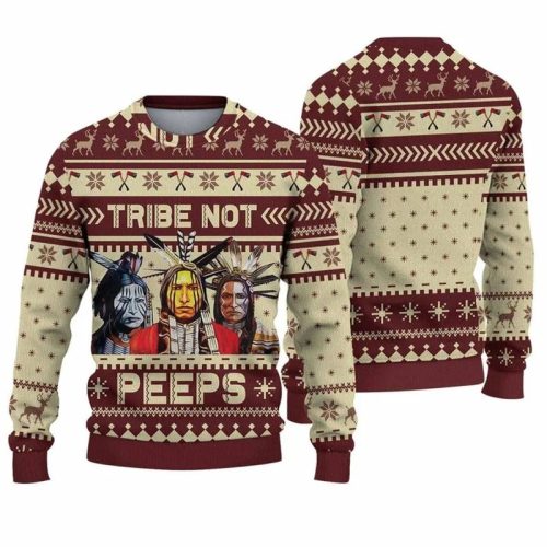 Tribe Not Peeps Native Spirit Ugly Christmas Sweater