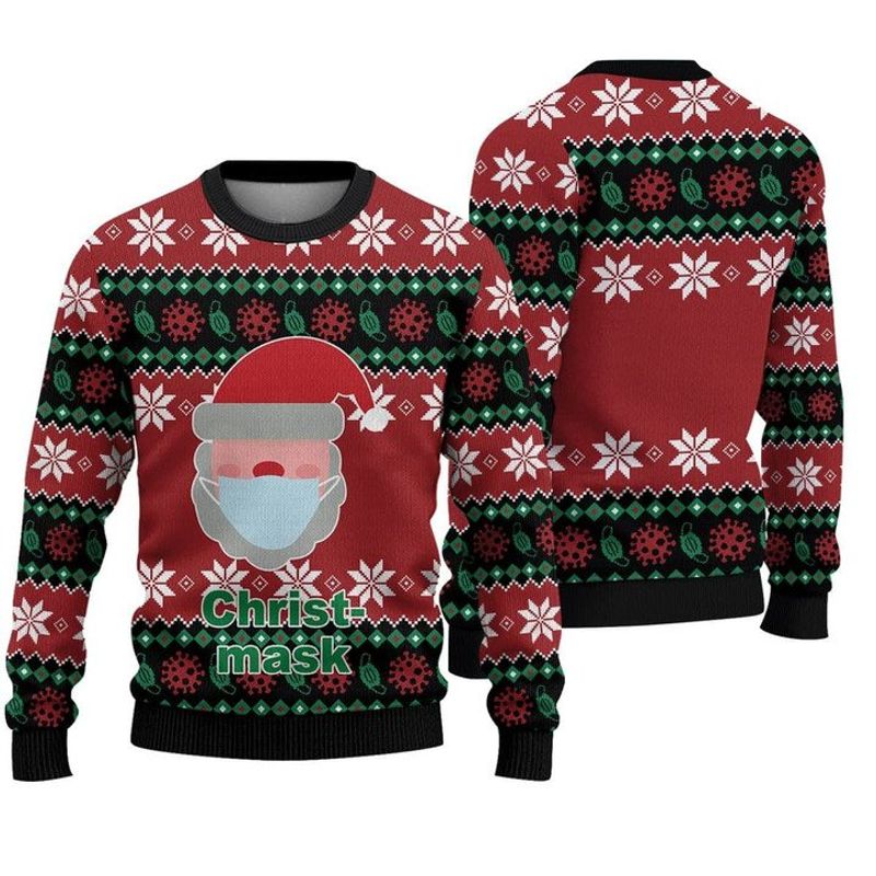 Chris Mask Santa Ugly Christmas Sweater