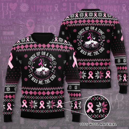 Breast Cancer Awareness Once Upon A Time Ugly Christmas Sweater