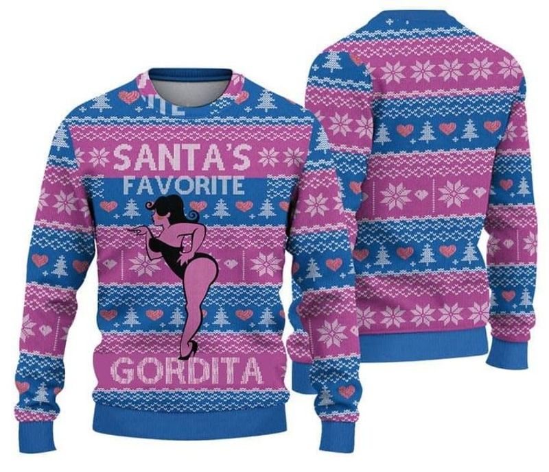 Santa Favorites Gordita Ugly Christmas Sweater