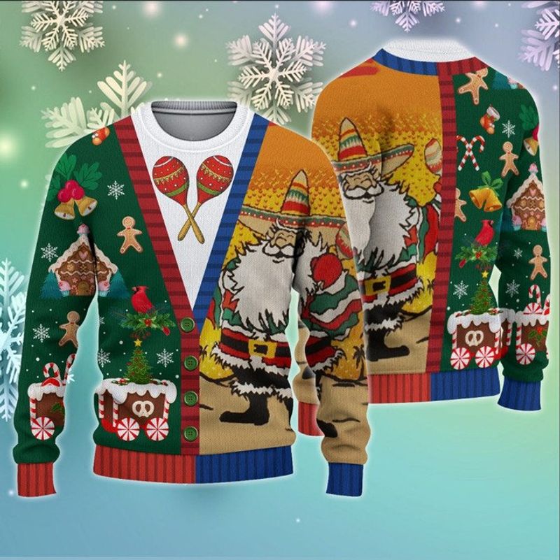 Mexican Santa Claus Ugly Christmas Sweater