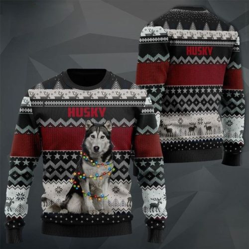 Husky Ugly Christmas Sweater
