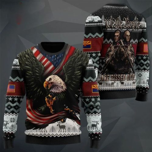 Arizona Patriots We The People Are Pissed Off Ugly Christmas Sweater