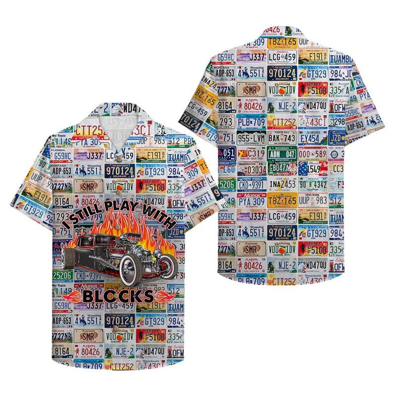 Drag Racing Still Play With Blocks Hawaiian Shirt
