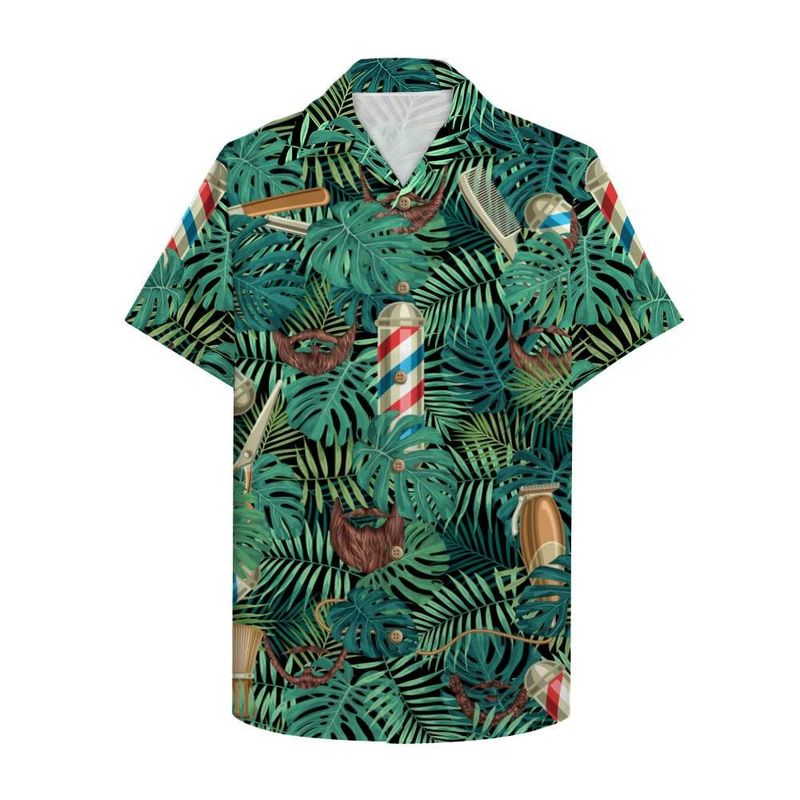 Barber With Beard Styles Pattern Hawaiian Shirt
