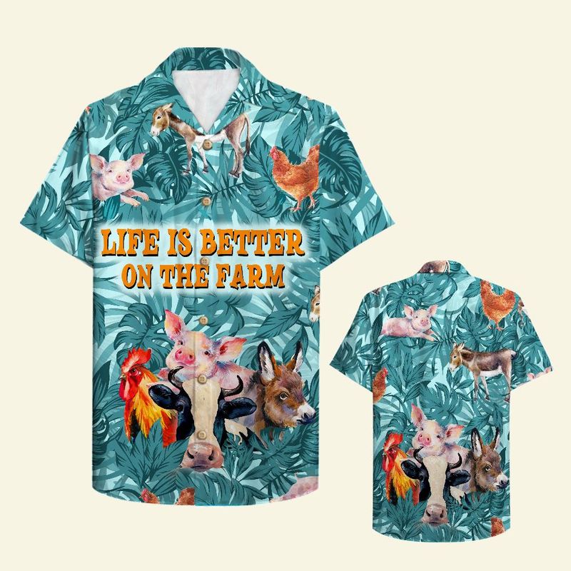 Farmer Life Is Better On The Farm Hawaiian Shirt