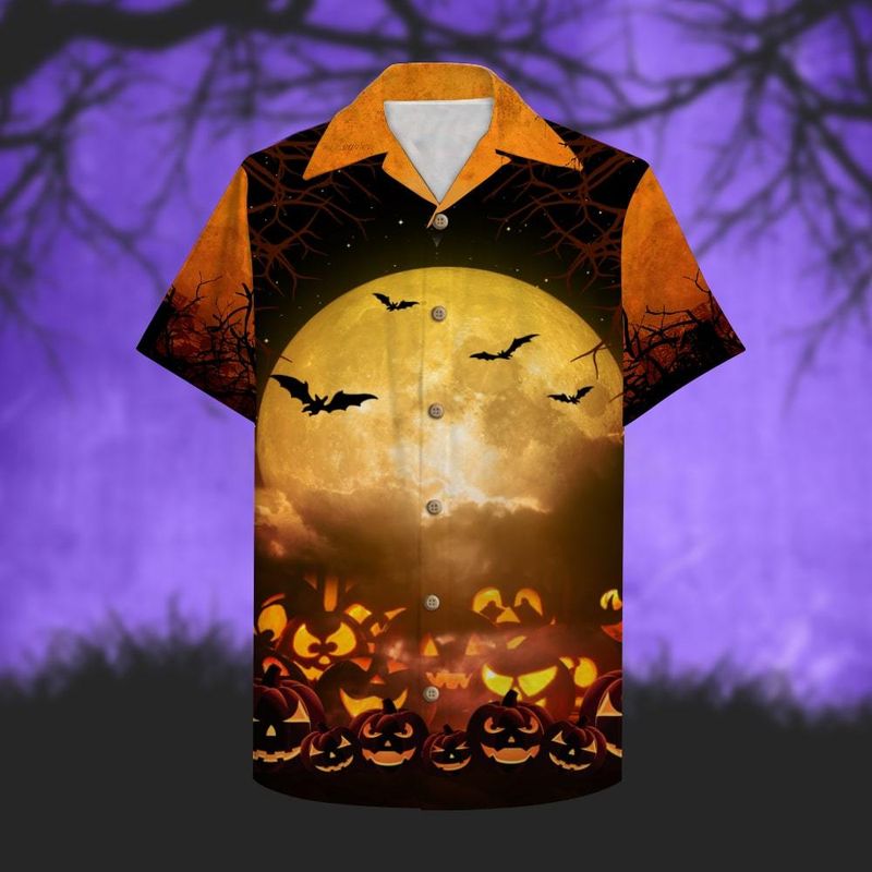 Dachshund Halloween Spooky Doxie Dad Hawaiian Shirt