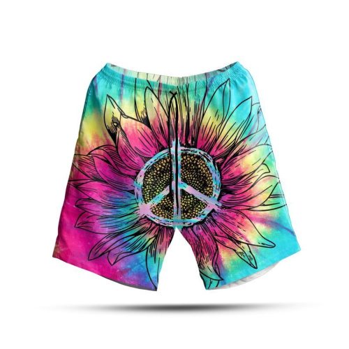 Sunflower Hippie Swim Trunks Beach Shorts