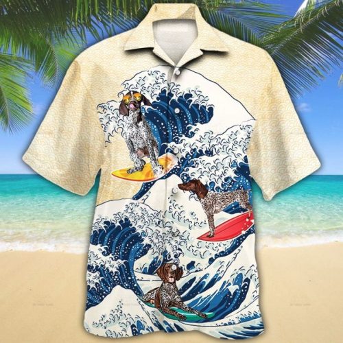 German Shorthaired Pointer Beach Vibe Hawaiian Shirt