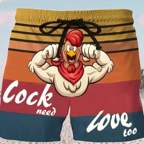 Cock Need Love Too Swim Trunks Beach Shorts