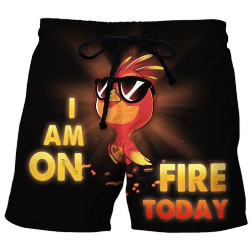 Cock I Am On Fire Today Beach Short