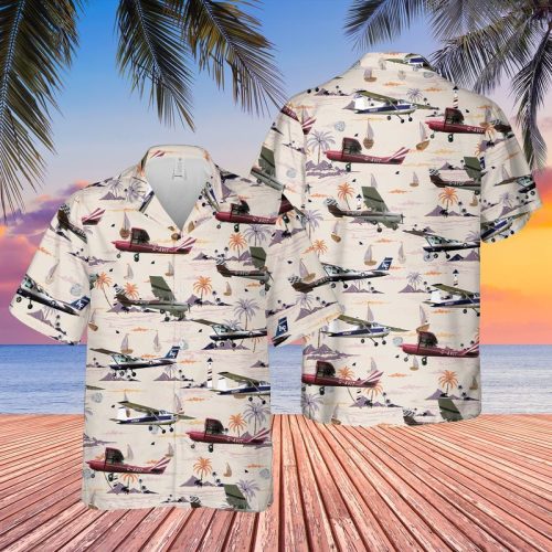 Cessna 150 Hawaiian Shirt Beach Short