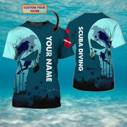 Personalized Love Scuba Diving Shirt