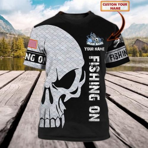 Personalized Fishing On Skull 3 D Shirt