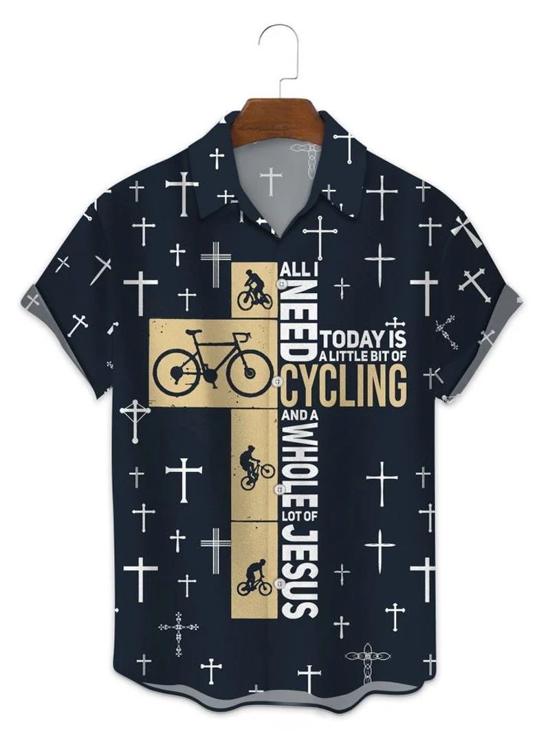 All I Need Today Is A Little Bit Of Cycling Hawaiian Shirt