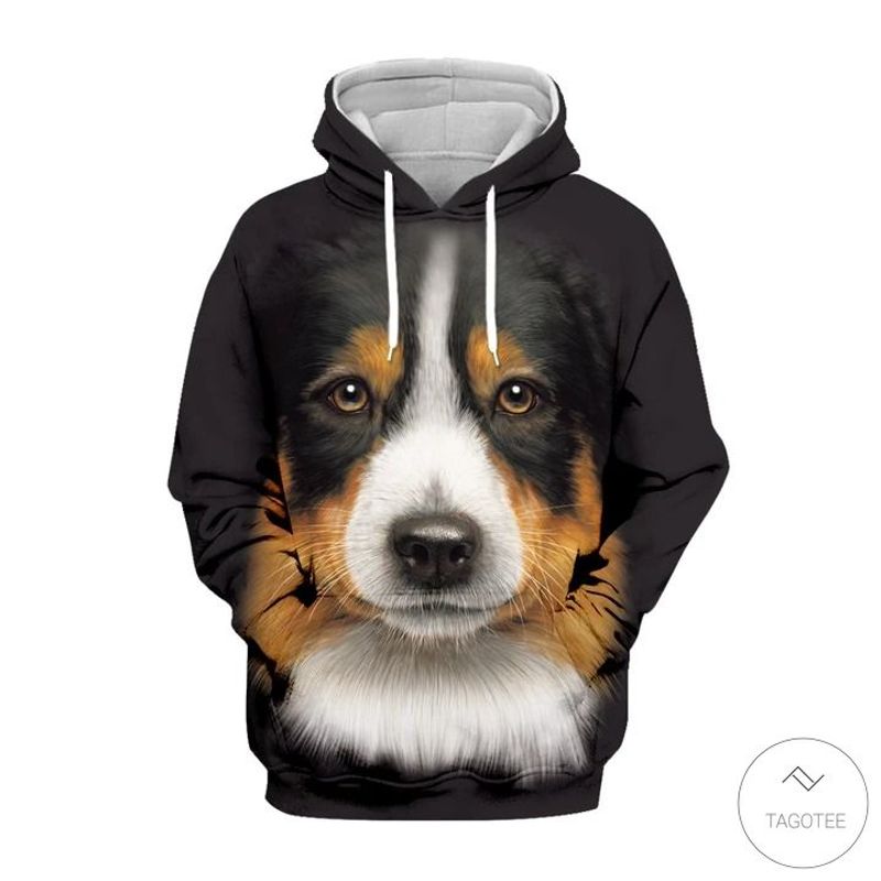 Bernese Mountain Dog 3 D All Over Print Hoodie