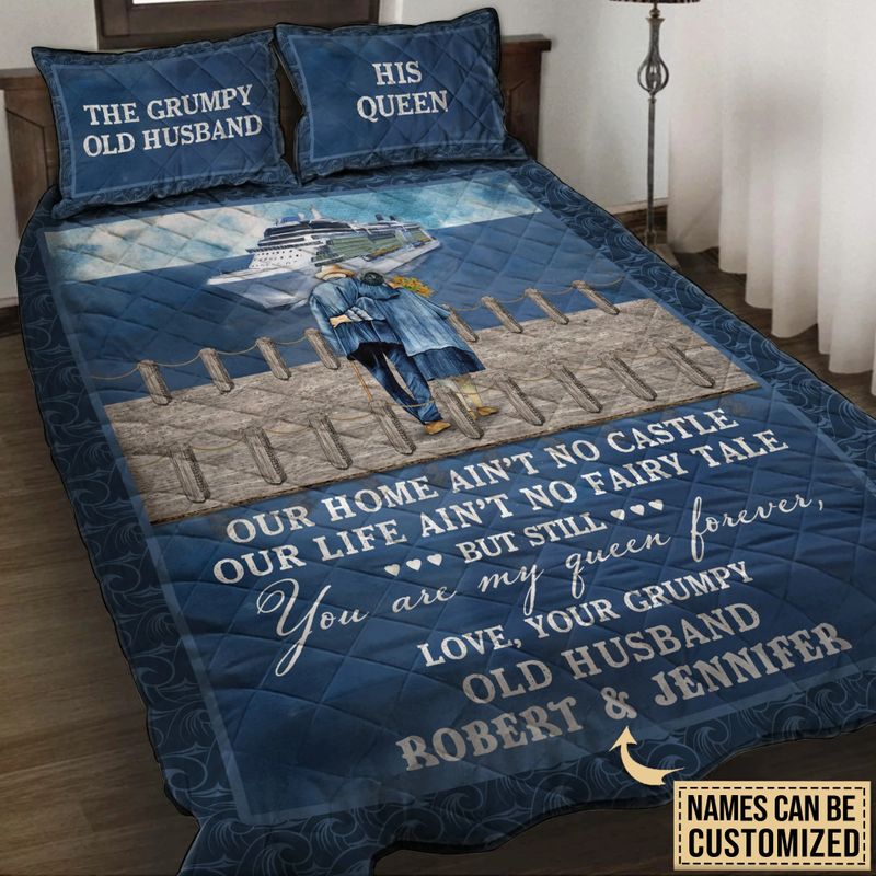 Personalized Cruising Our Home Aint No Castle Quilt Bedding Set