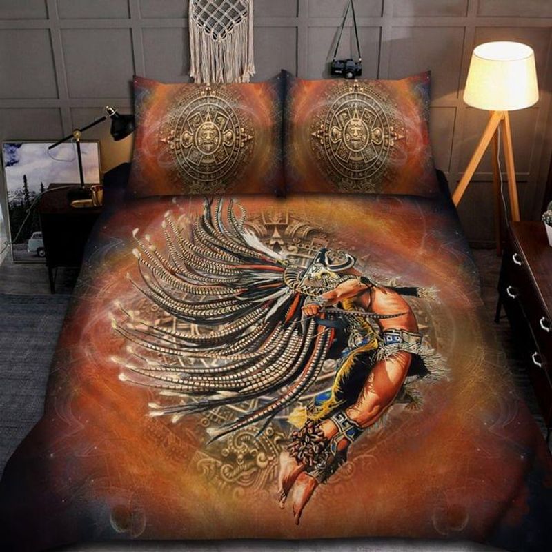 Aztec Warrior Jumping Flying Bedding Set