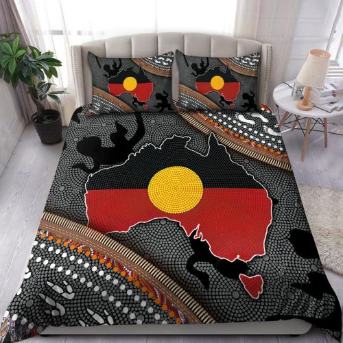 Aboriginal Dots Zip Pattern 3 D Bedding Set