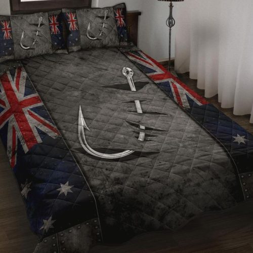 Australian Fishing Flag Quilt Bedding Set