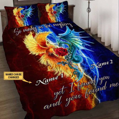 Personalized So Many In The Mystery Dragon Quilt Bedding Set