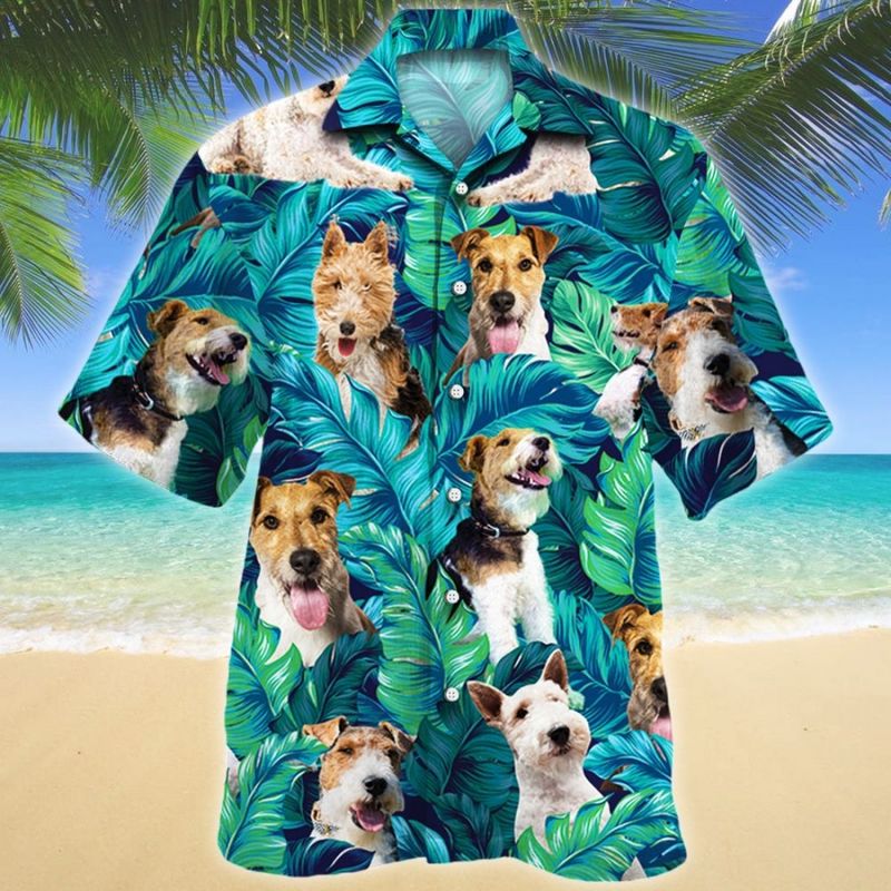 Wire Fox Terrier Dog Lovers Hawaiian Shirt