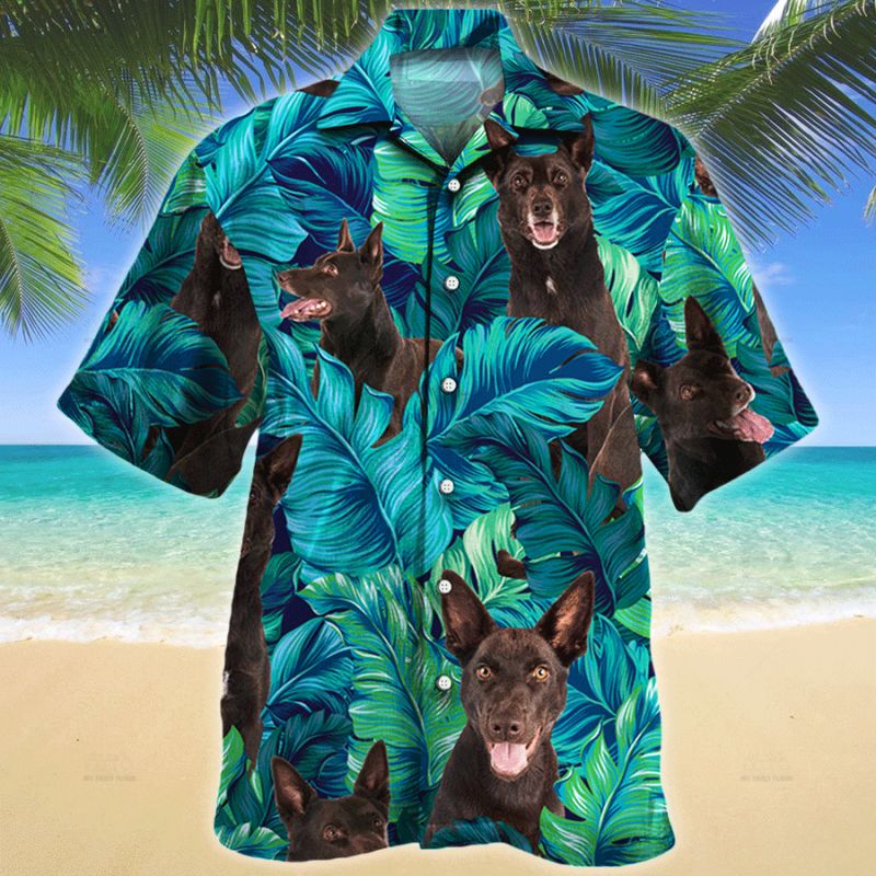 Australian Kelpie Tropical Hawaiian Shirt
