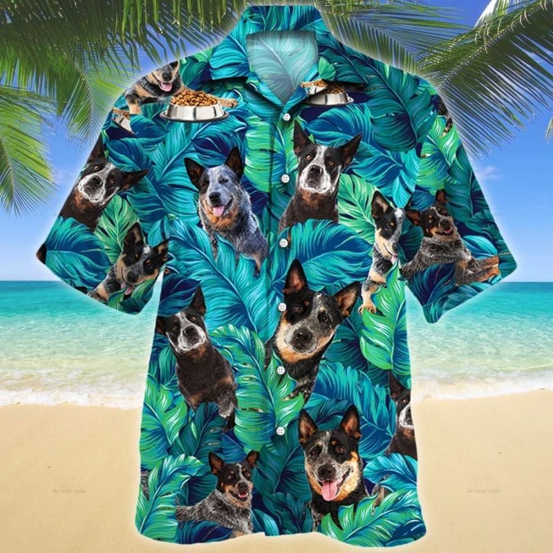 Australian Cattle Dog Tropical Hawaiian Shirt