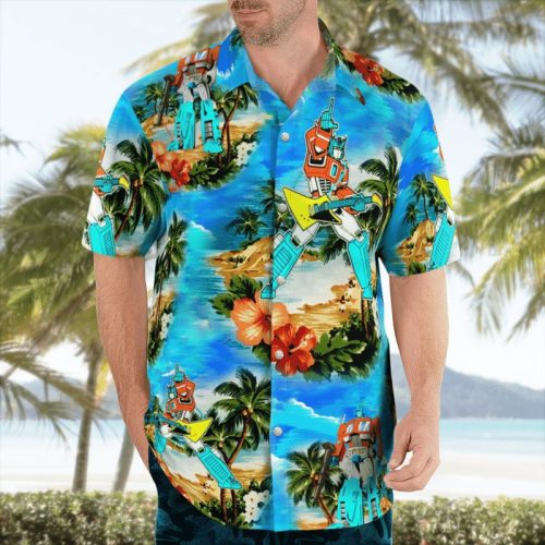 Youve Got The Touch Transformer 80 S Hawaiian Shirt