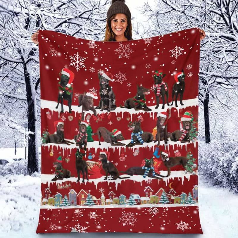 Australian Kelpie Christmas Blanket