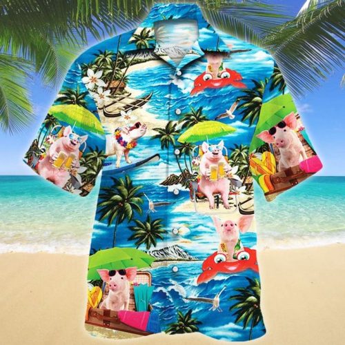 Pig Beach Vacation Vibe Hawaiian Shirt