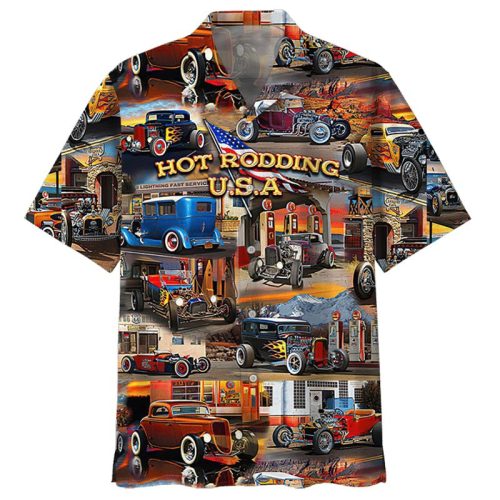Hot Rodding Usa Hawaiian Shirt