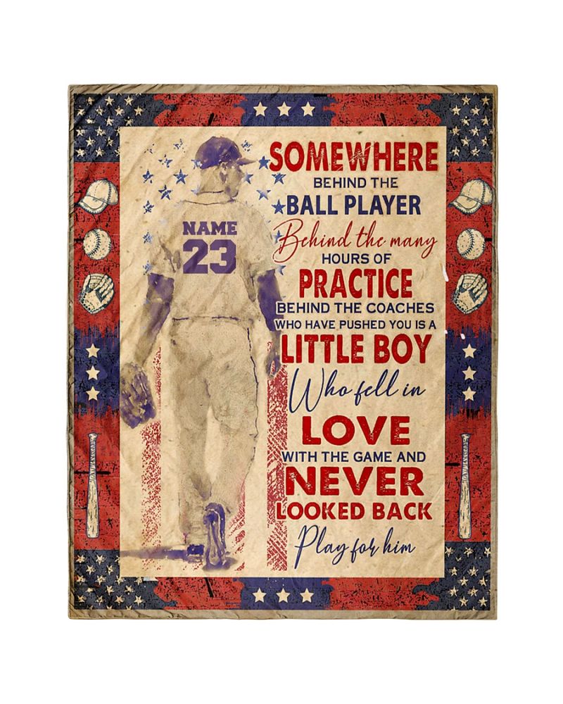 Personalized Baseball Little Boy Who Fell In Love With The Game And Never Look Back Quilt