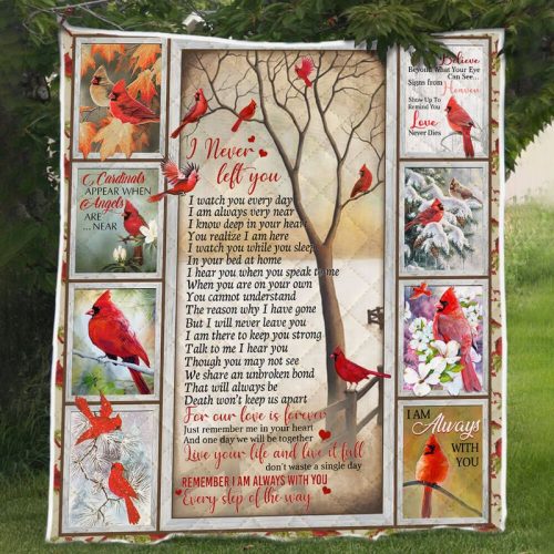 Birds And Tree In The Fall I Never Left You Blanket Quilt