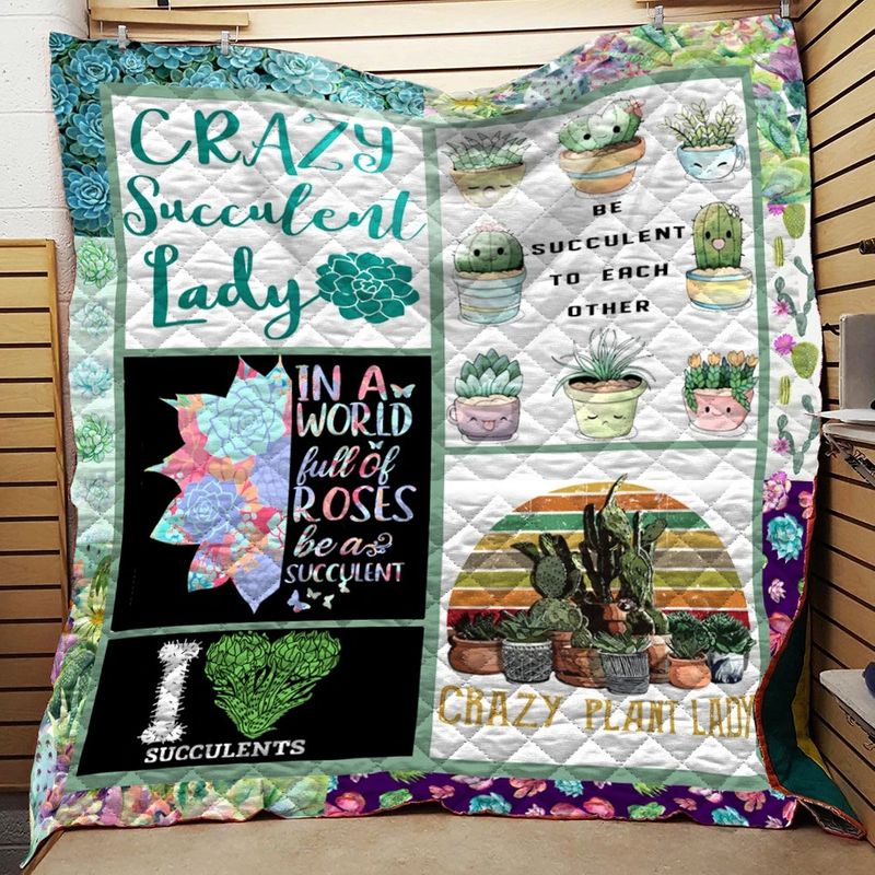 Crazy Succulent Lady Quilt