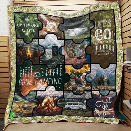 Camping Just Go Quilt
