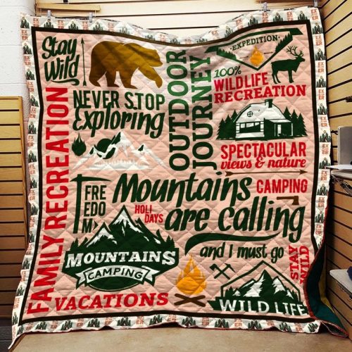 Camping Mountains Are Calling Quilt
