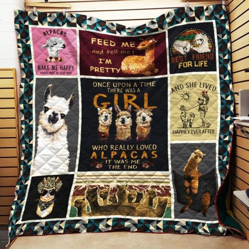 One Upon A Time There Was A Girl Who Really Loved Alpacas Quilt