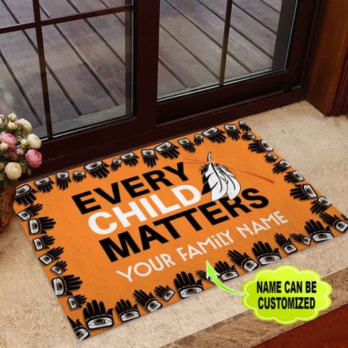Personalized Every Child Matters Native American Doormat