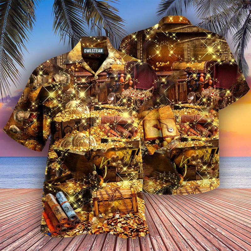 Treasure Pattern Hawaiian Shirt