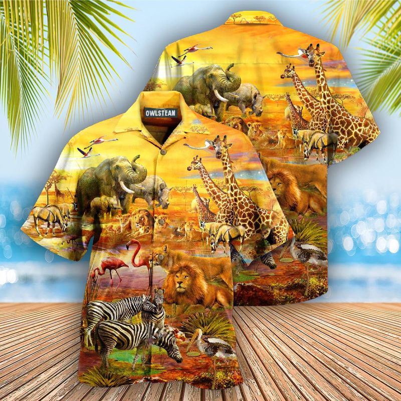 Wild Animal Safari Hawaiian Shirt