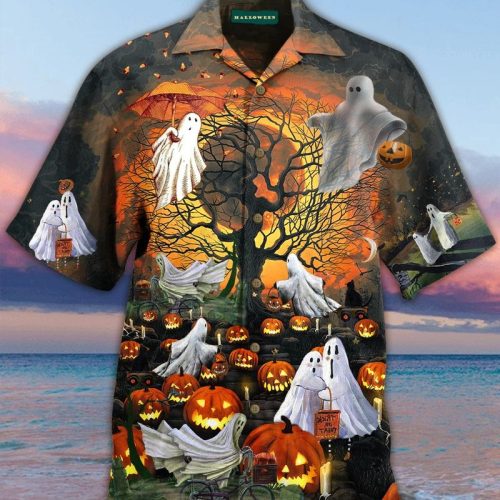 Ghosts Halloween Hawaiian Shirt