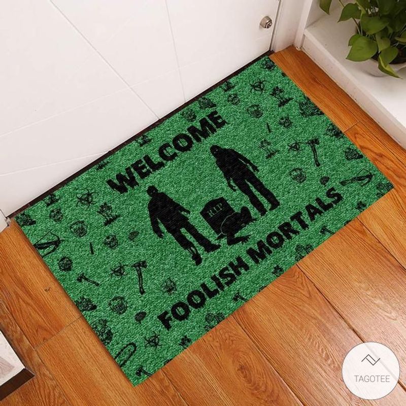 Welcome Foolish Mortal Zombie Doormat