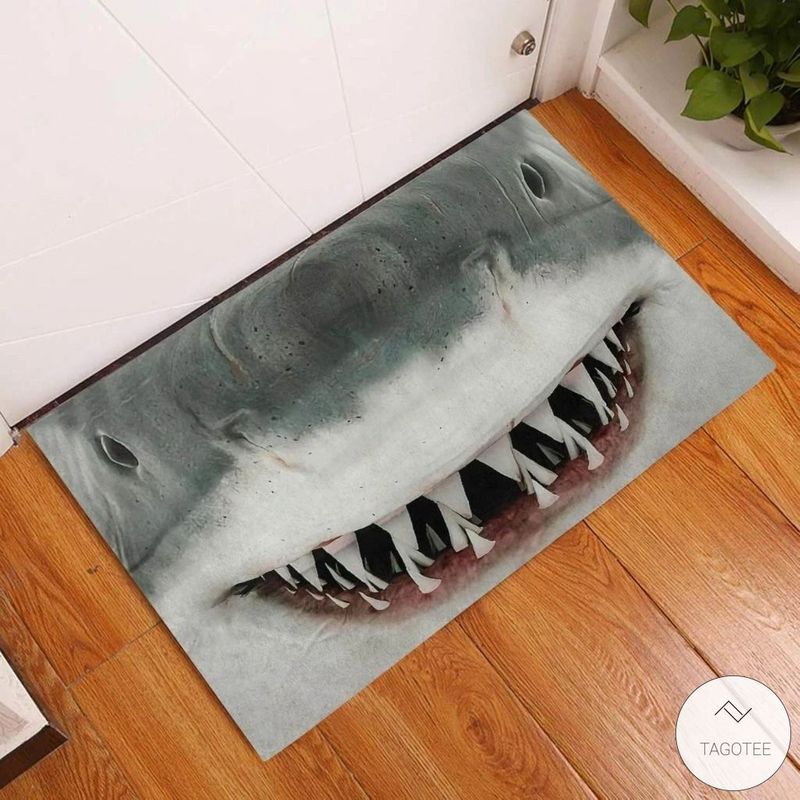 Sharks Face 3 D Doormat