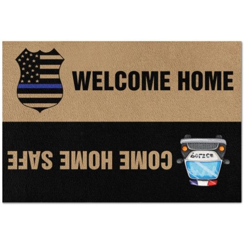 Police Welcome Home Come Home Safe Doormat