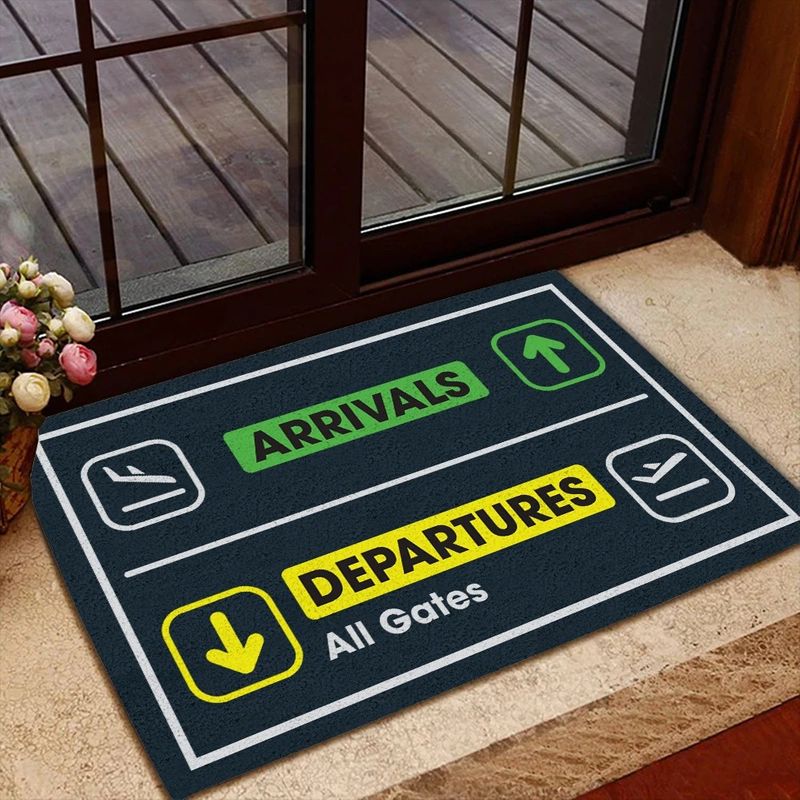 Pilot Departure Arrival Doormat