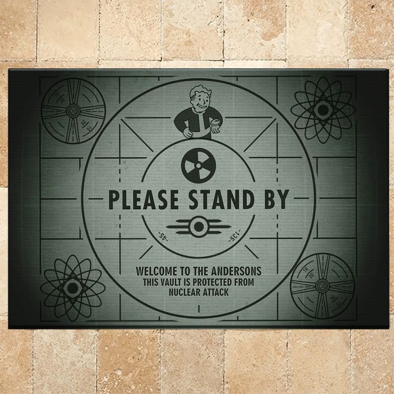 Personalized Fallout Please Stand By Doormat